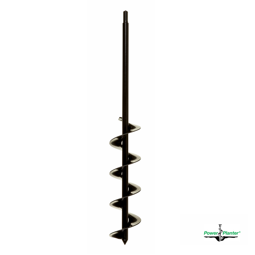 Power Planter Auger - 3" x 24" Extended Length Bulb Auger with HD Tip