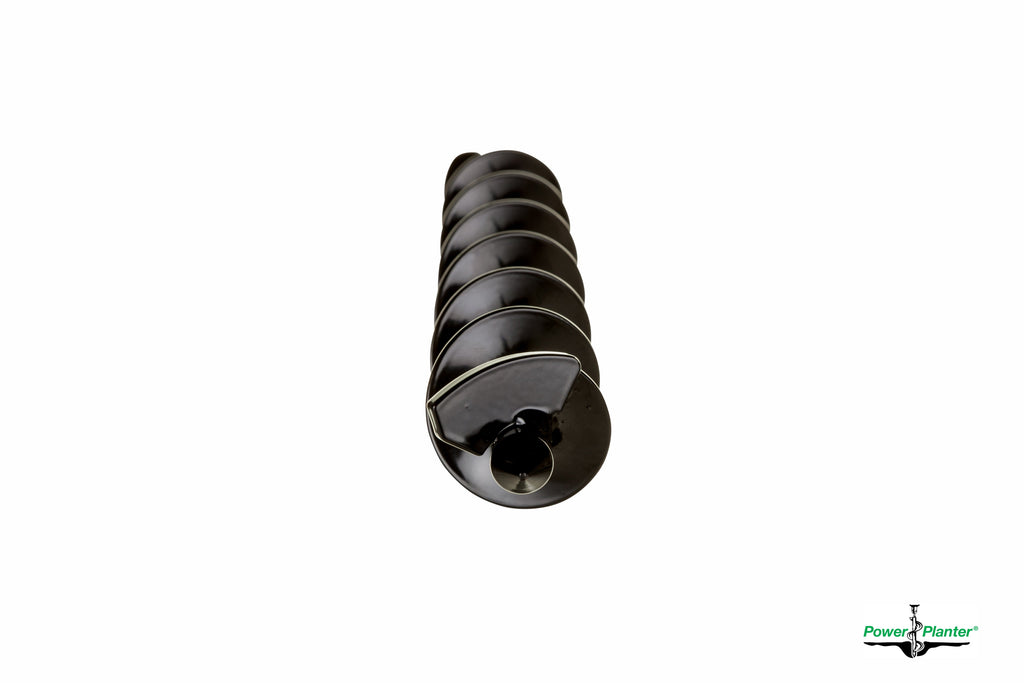 Black cylindrical object with textured surface on a white background